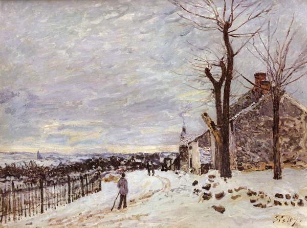 Snowy Weather at Veneux-Nadon